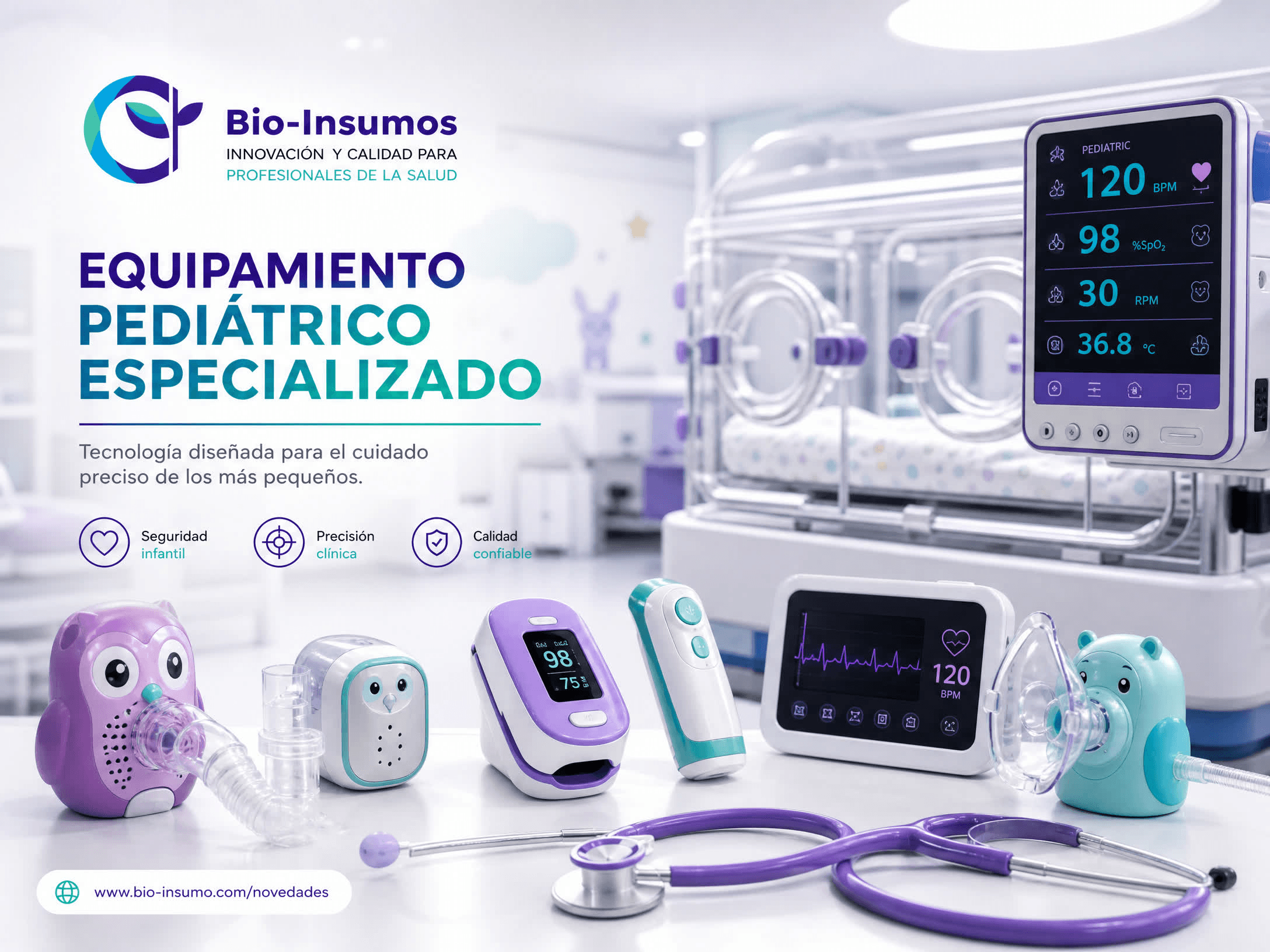 Atención pediátrica: equipamiento pensado para los más chicos.