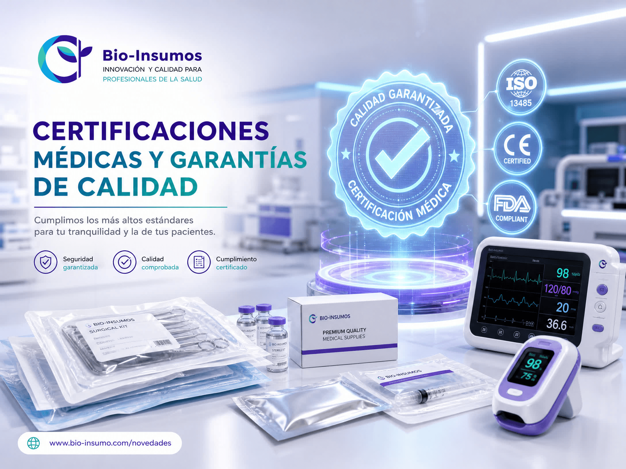 Por qué elegir insumos con certificaciones nacionales e internacionales.
